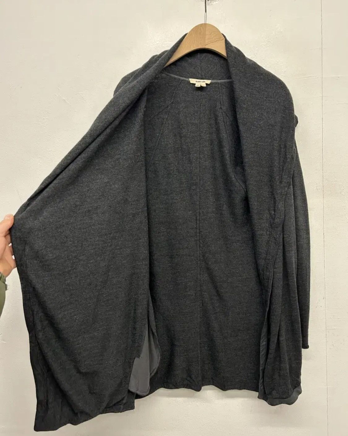 Helmut Lang Helmut Lang Asymmetric Wool Wrap Cardigan Size S / US 4 / IT 40 - 4 Thumbnail