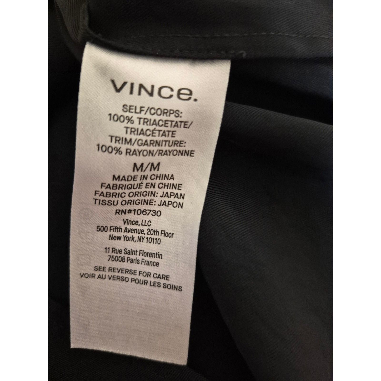 Vince Vince Rib Trim Boat Neck Long Sleeve Top Japanese Fabric Bla Size M / US 6-8 / IT 42-44 - 11 Thumbnail