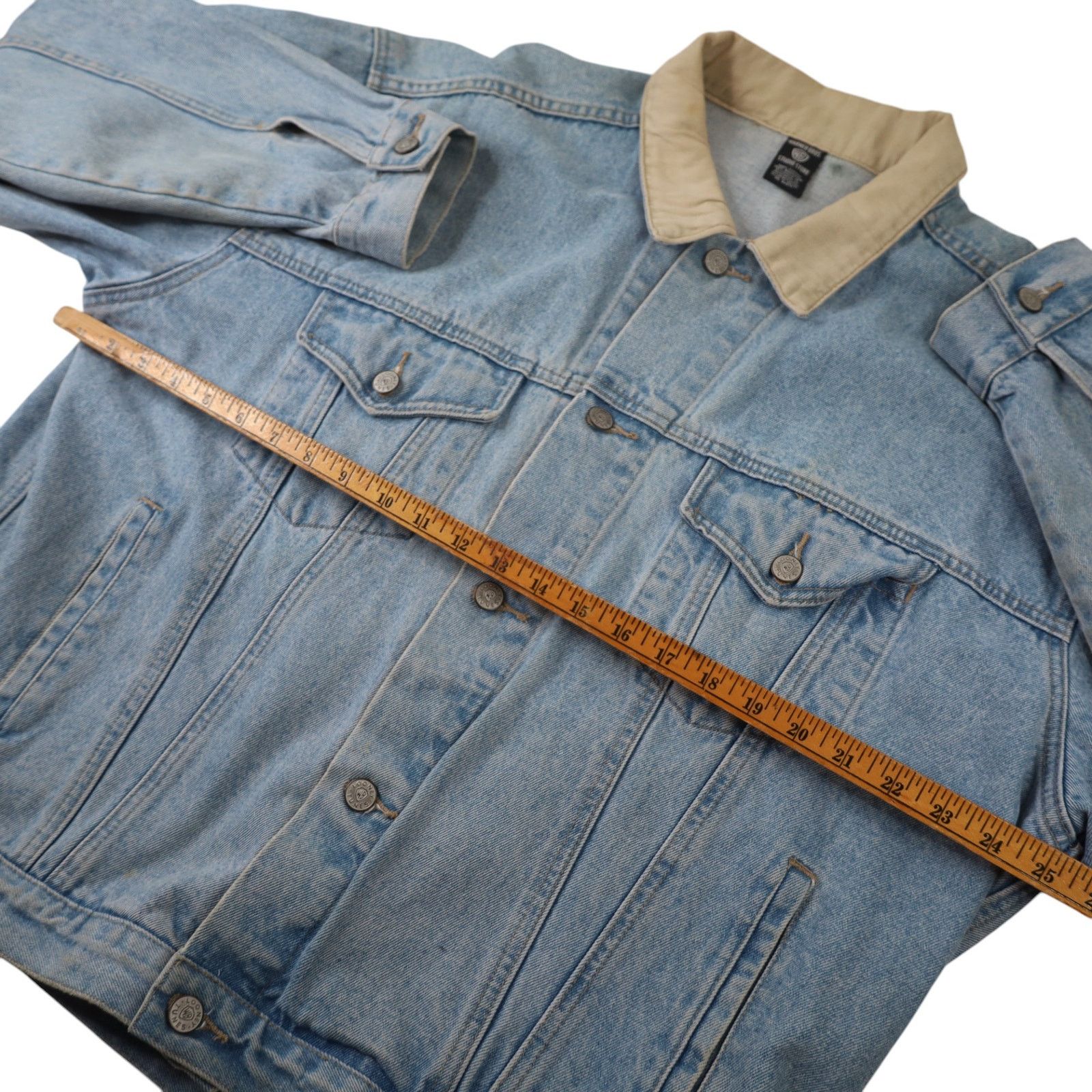 Vintage Vintage Looney Tunes "Thats all Folks" Denim Jacket Size US L / EU 52-54 / 3 - 8 Thumbnail