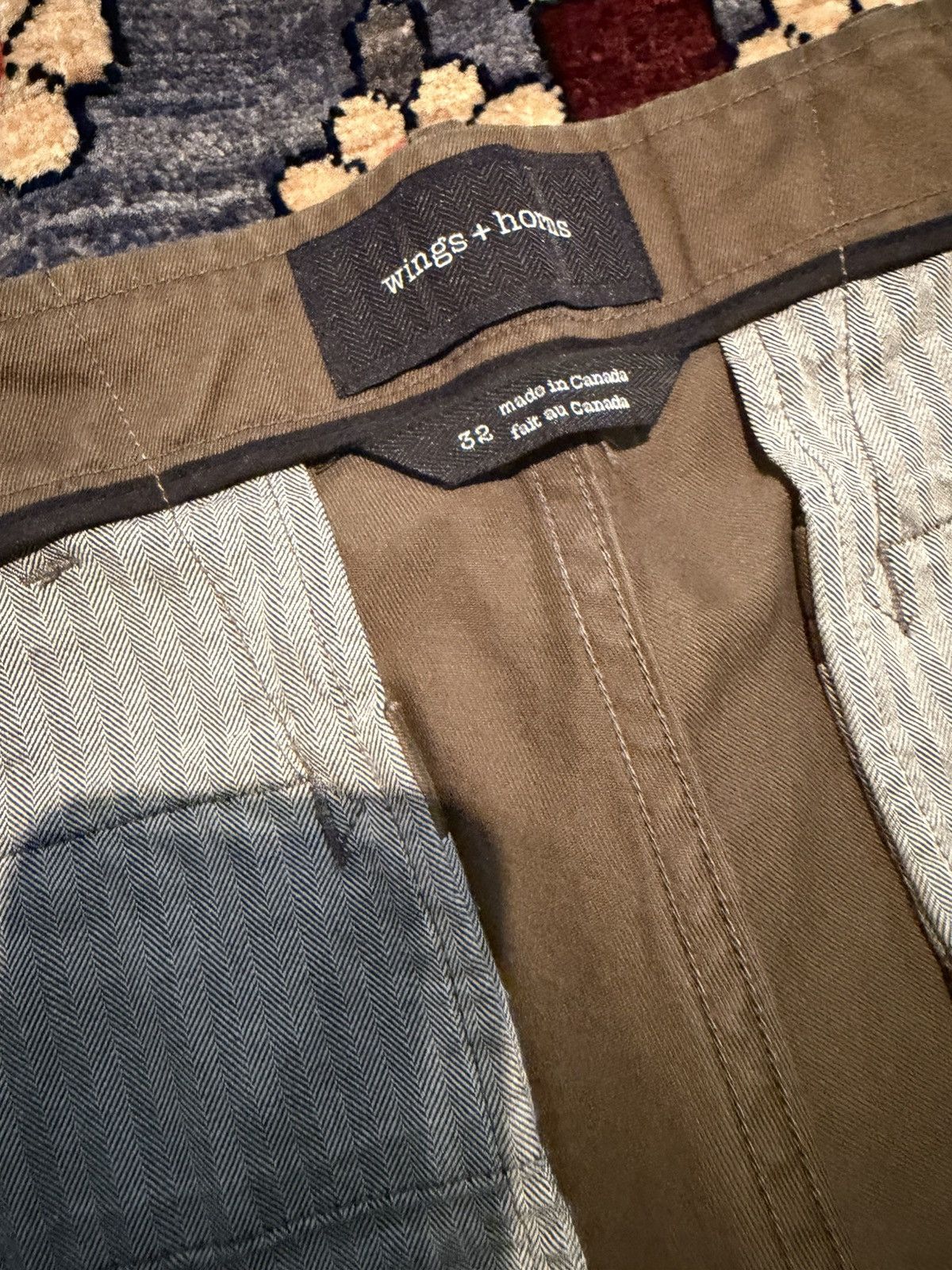 Wings + Horns Wings + Horns Olive Officer Chino (32) Size US 32 / EU 48 - 6 Thumbnail