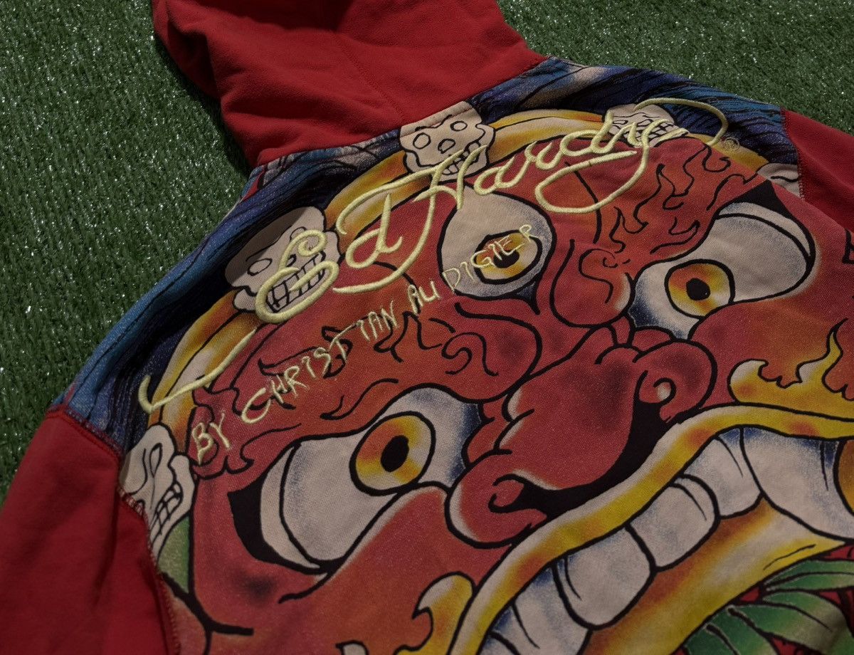 Ed Hardy Vintage Ed Hardy by Christian Audigie Zip Hoodie Y2K Dragon Size US XL / EU 56 / 4 - 9 Thumbnail
