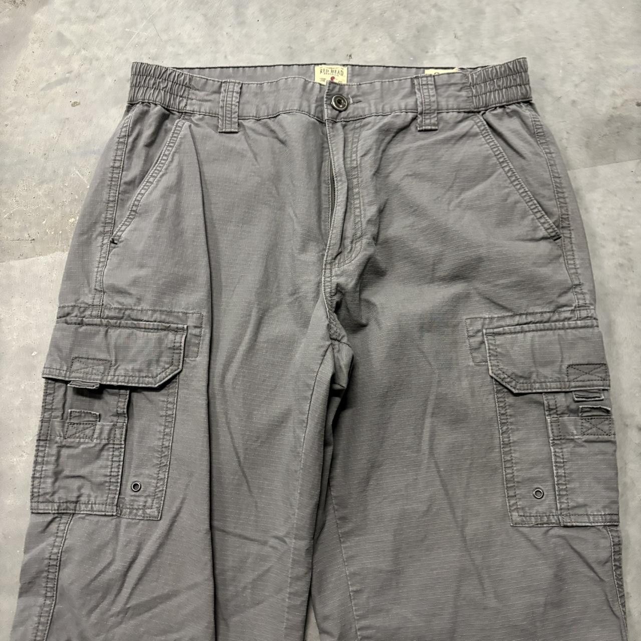 Japanese Brand × Vintage Crazy Vintage Y2K/2000s Grey Workwear Streetwear Skater Cargo Pants! Size US 34 / EU 50 - 5 Thumbnail