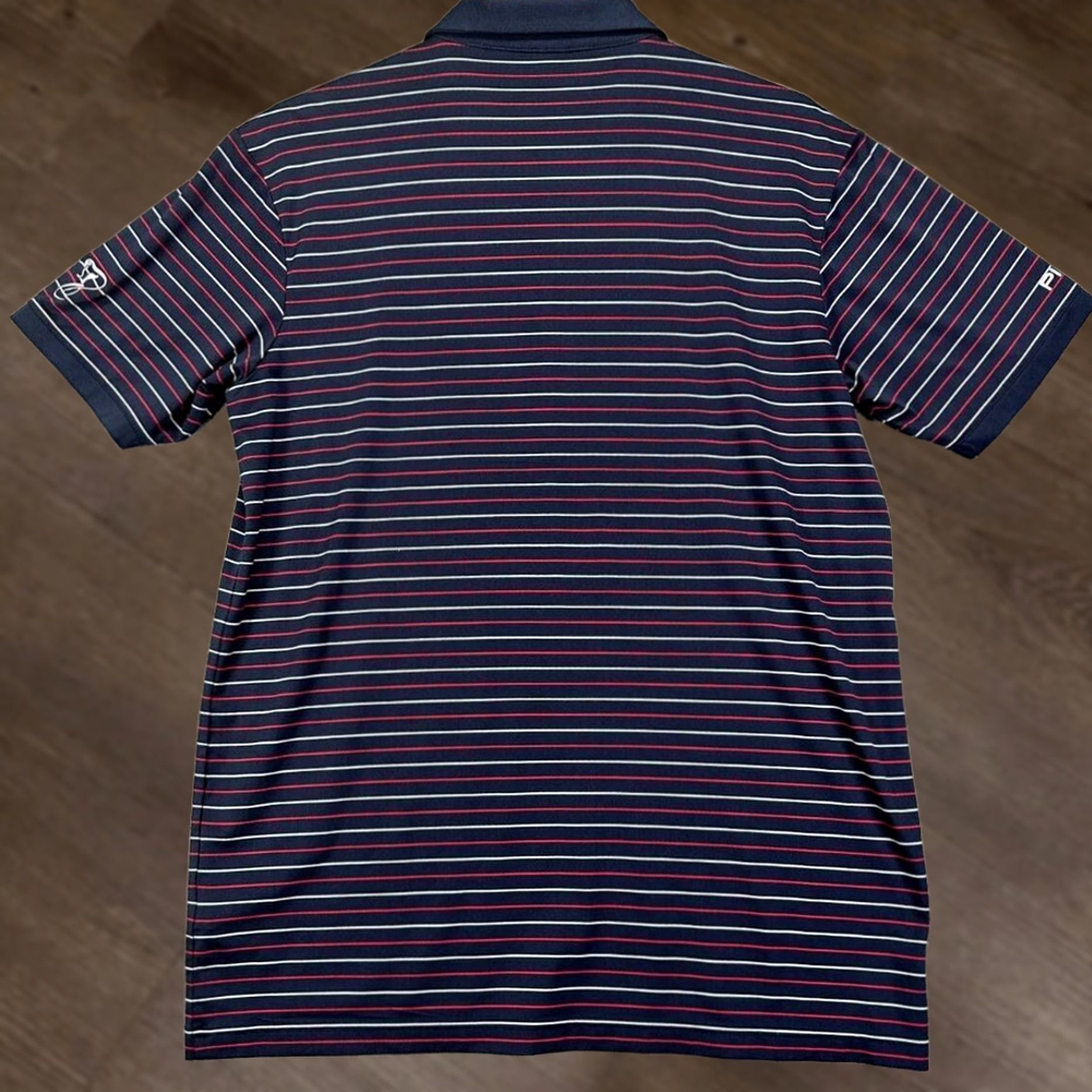 Vintage VINTAGE Ping Sensorcool Golf Polo Shirt Mens Large Blue Striped Short Sleeve Rugby Size US L / EU 52-54 / 3 - 1 Thumbnail