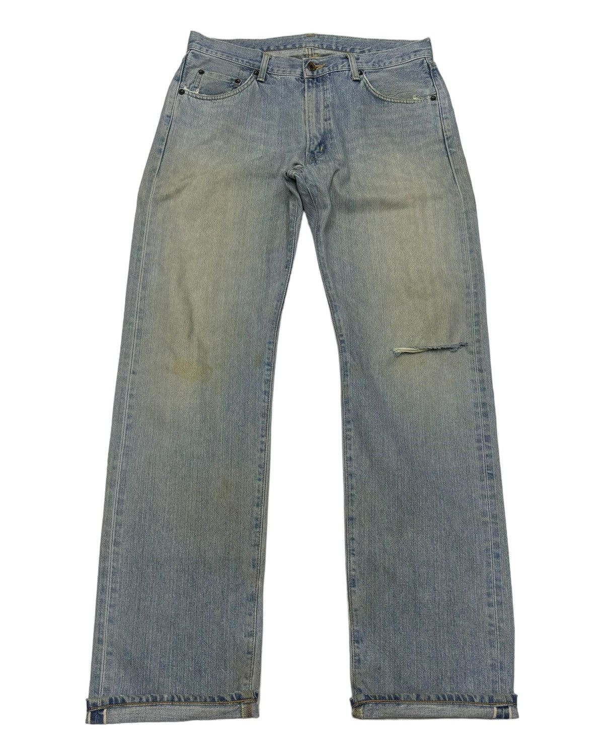 Edwin VINTAGE EDWIN 505xx SELVEDGE BLUE WASH JEANS Size US 34 / EU 50 - 1 Thumbnail