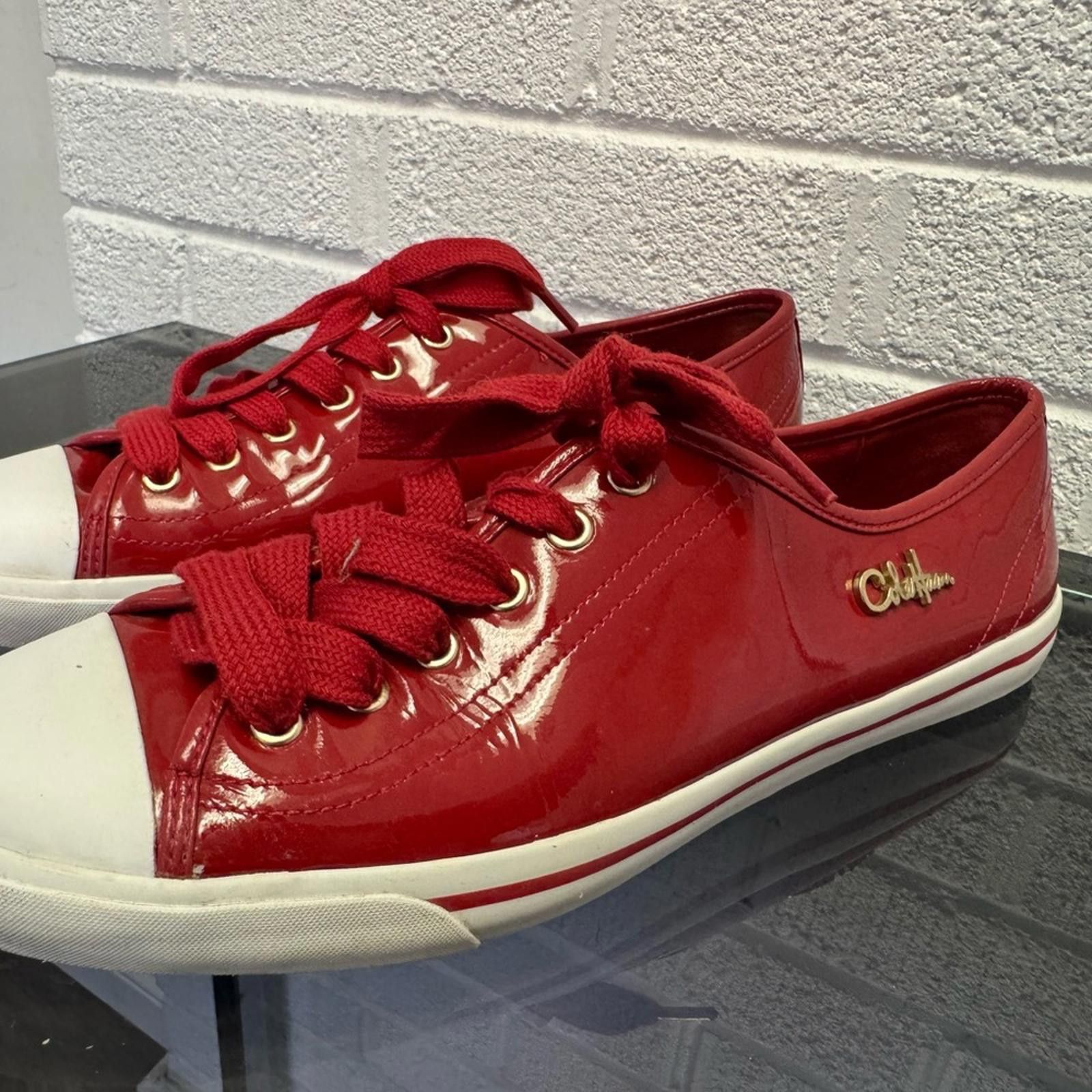 Cole Haan Cole Haan Red and White Sneakers Vibrant Canvas Design Size US 9 / IT 39 - 5 Thumbnail