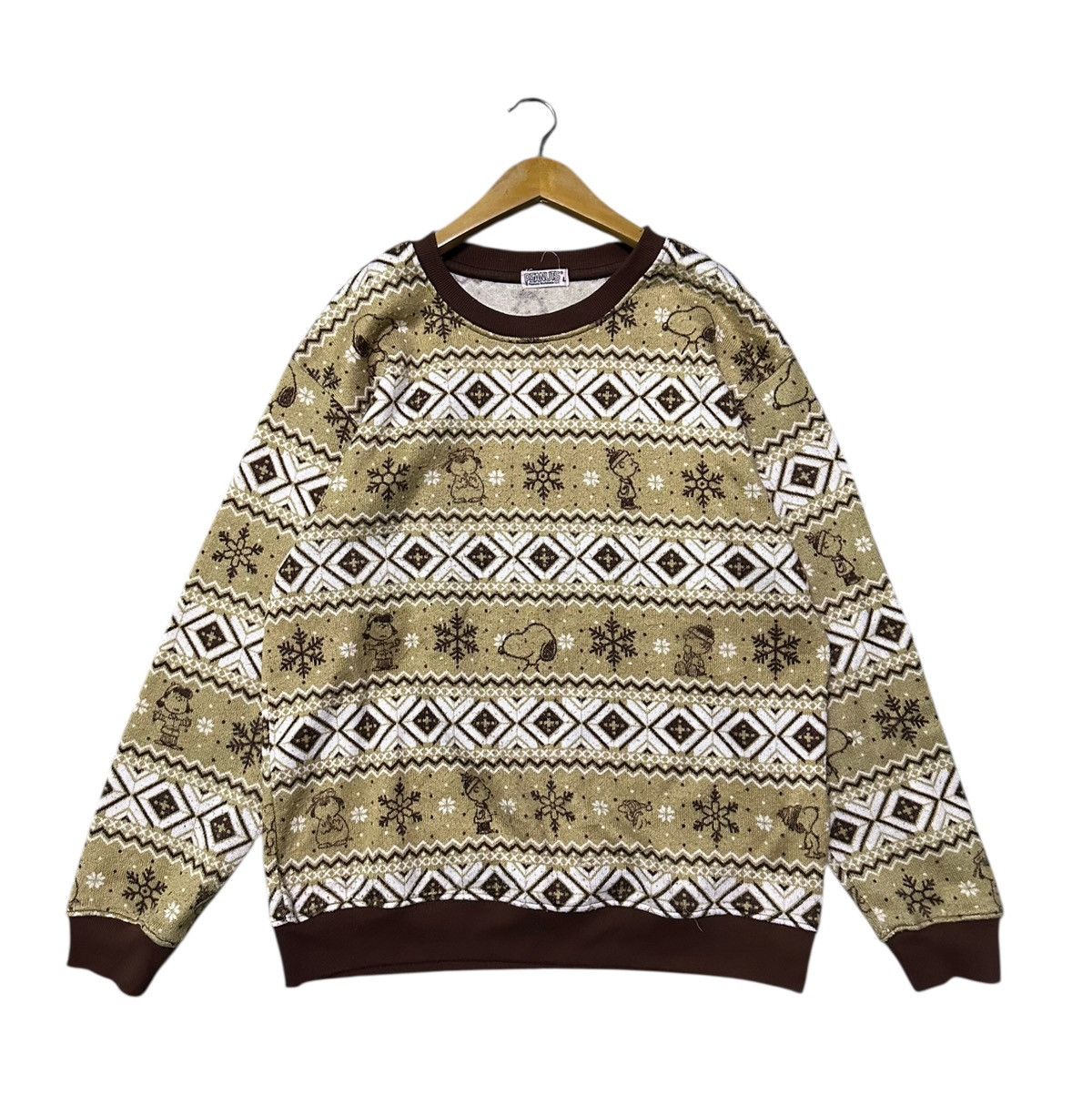 Peanuts Vintage snoopy cartoon printed pullover sweatshirt Size US L / EU 52-54 / 3 - 2 Thumbnail