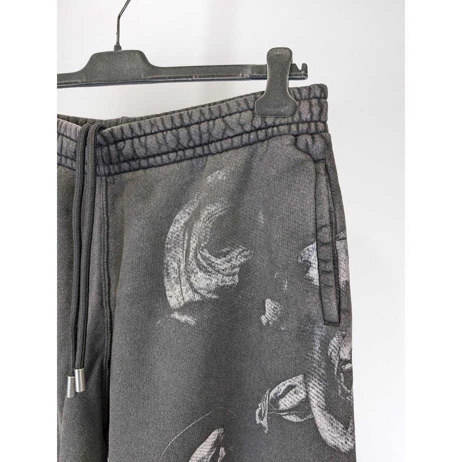 Off-White o1rshd1 BW S. Matthew Over Sweatshorts in Black Grey Size US 34 / EU 50 - 8 Thumbnail