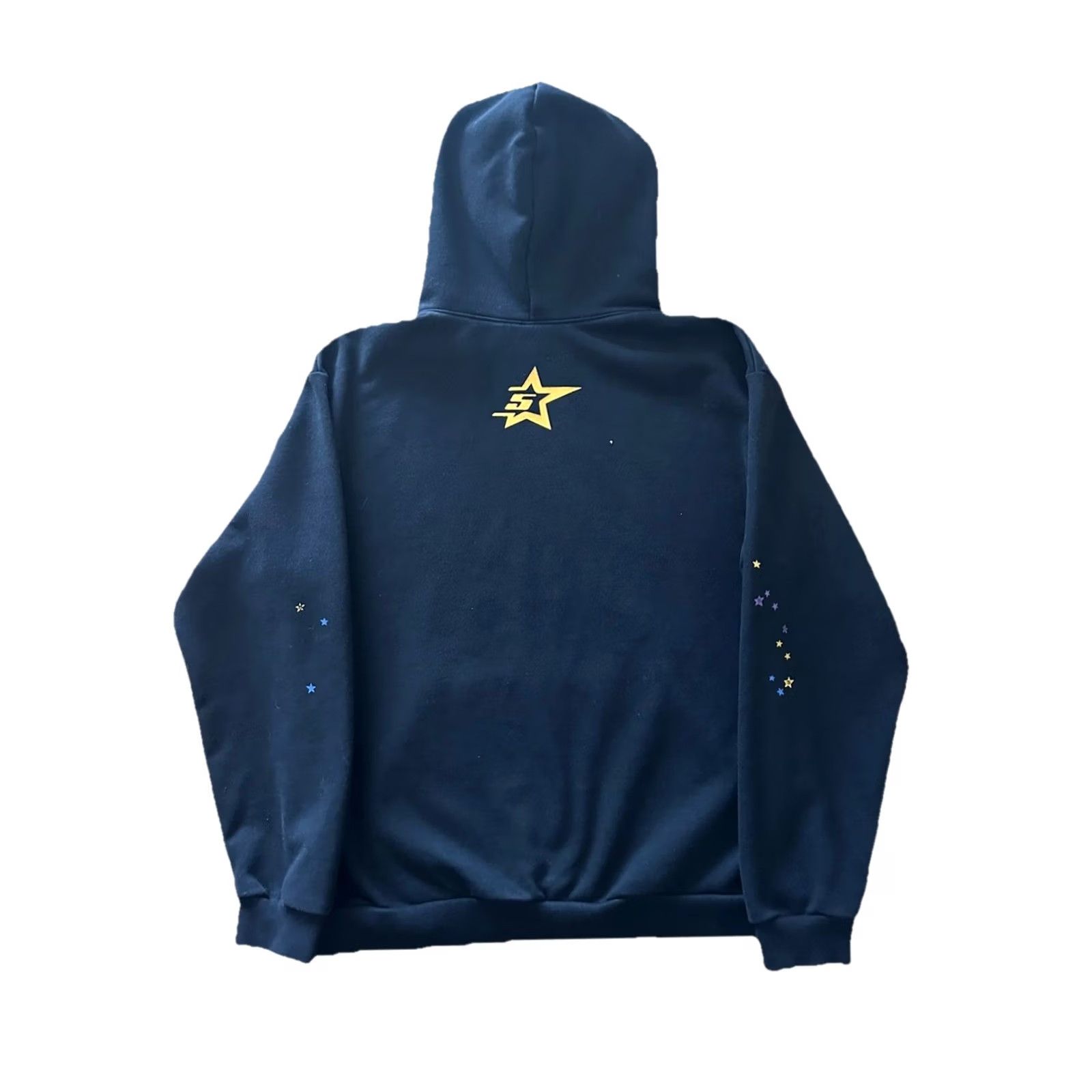 Pinko Sp5der Hoodie Black V2 Size Large Pullover Cotton Fleece Long Sleeve Mens Regular 22.5” Chest 27” Length Black Size US L / EU 52-54 / 3 - 6 Thumbnail