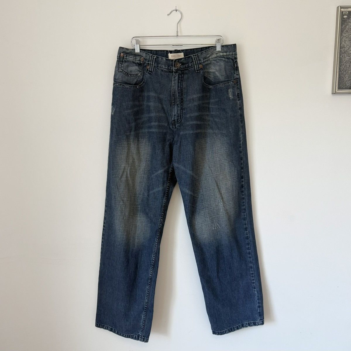 Vintage Vtg 2000s Muka Faded Distressed Baggy Jeans Skater Y2K Size US 38 / EU 54 - 6 Thumbnail