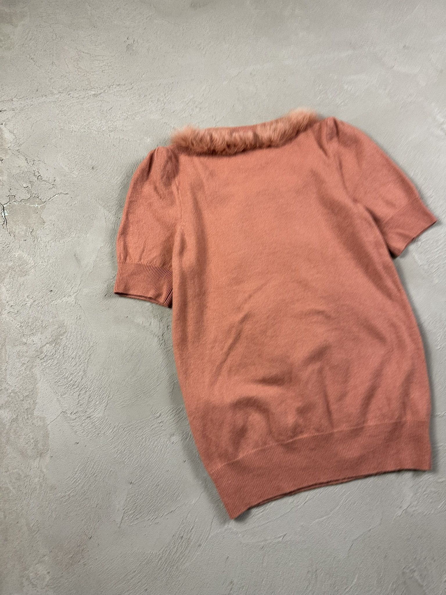 Japanese Brand × Vintage Vintage Avant Garde Japan Wool 3D Cable Fur T-shirt Size S / US 4 / IT 40 - 6 Thumbnail