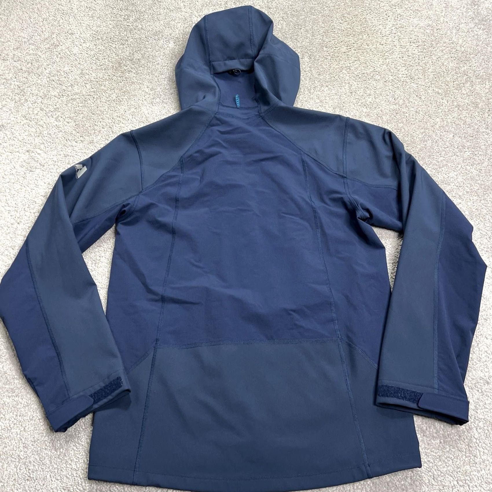 Eddie Bauer Eddie Bauer First Ascent Jacket Mens S Blue Hooded Softshell Windbreaker Stretch (Regular) Size US S / EU 44-46 / 1 - 6 Thumbnail