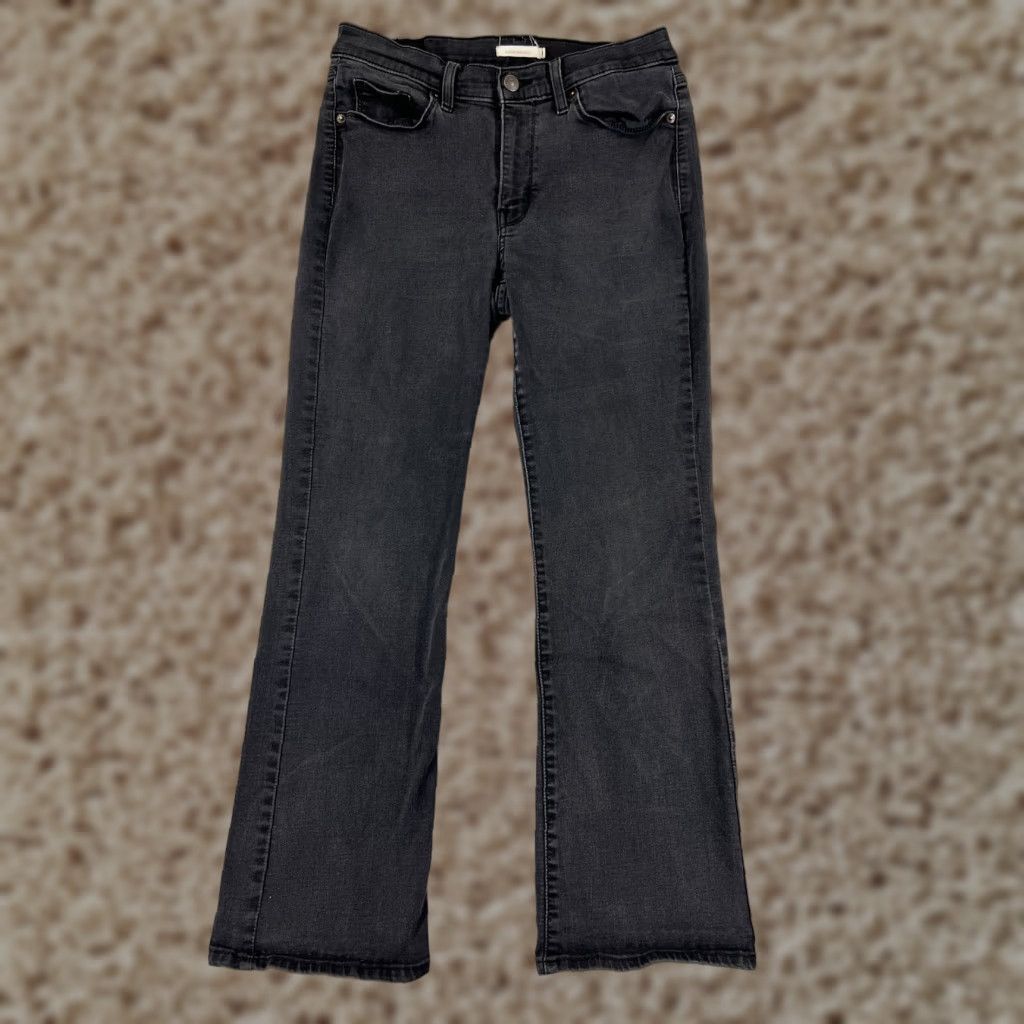 Levi's Levi's Pants Womens 8 Black Denim Classic Bootcut 5-Pocket Embroidered Pocket Denim Jeans Size 30" / US 8 / IT 44 - 1 Thumbnail
