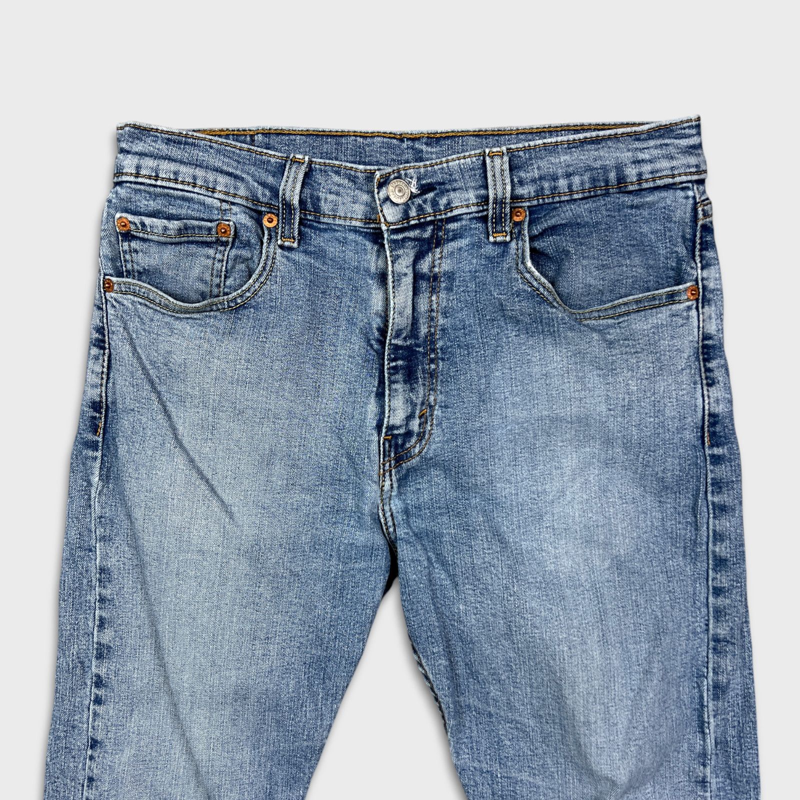 Levi's × Vintage Levi's 502 Jeans Mens 32x28 Regular Taper Fit Denim Pants Size US 32 / EU 48 - 2 Thumbnail