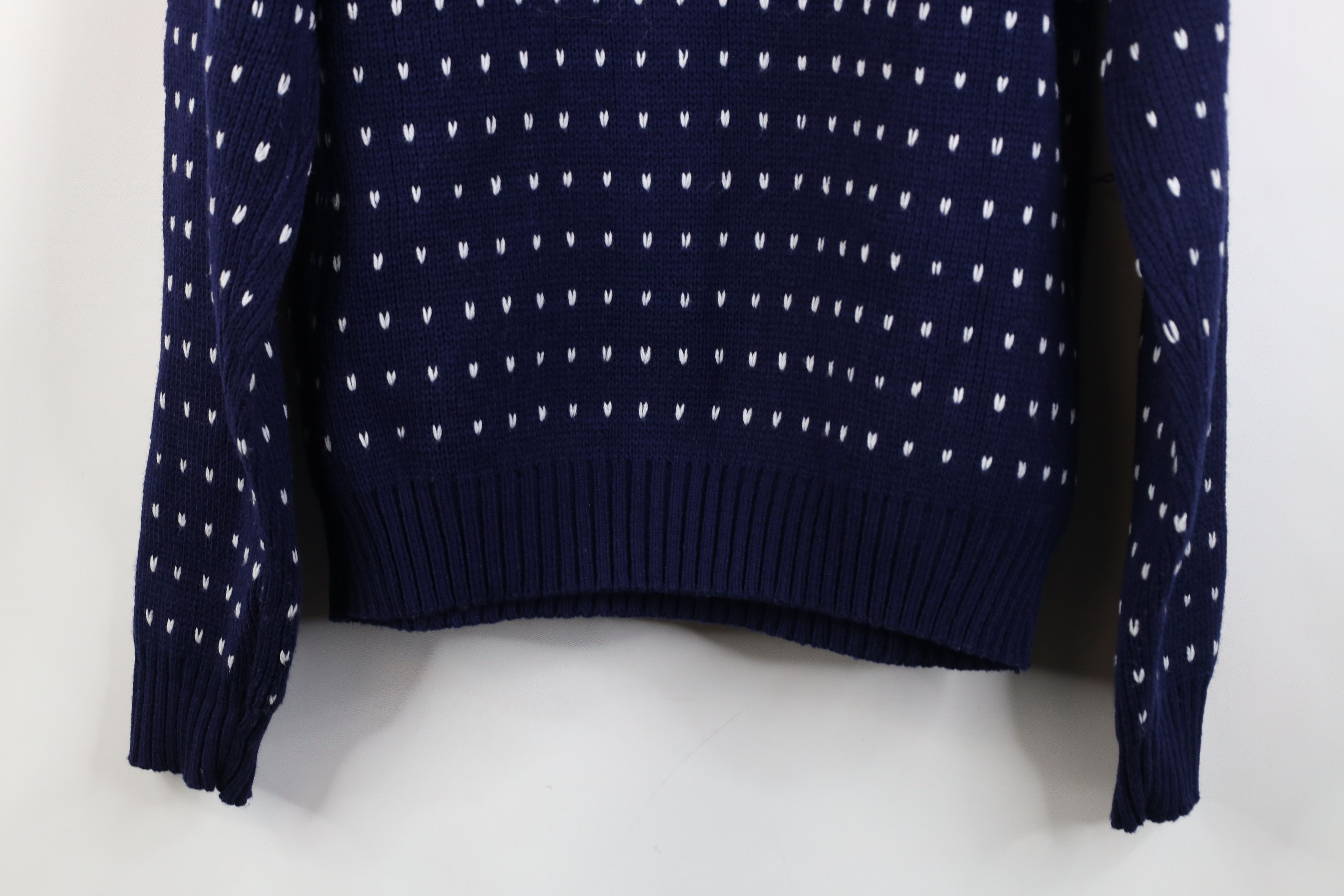 Vintage Vintage 70s Streetwear Fair Isle Snowflake Mock Neck Sweater Size US M / EU 48-50 / 2 - 11 Thumbnail