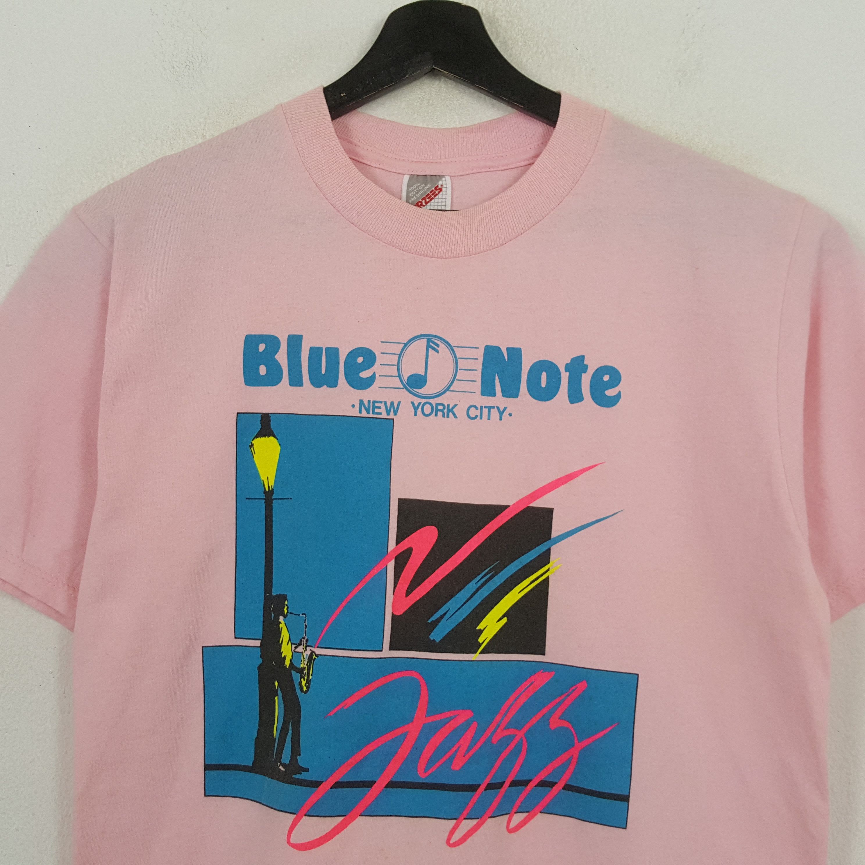 Jerzees Blue Note New York City Vintage Tshirt RR14 Size US M / EU 48-50 / 2 - 2 Thumbnail