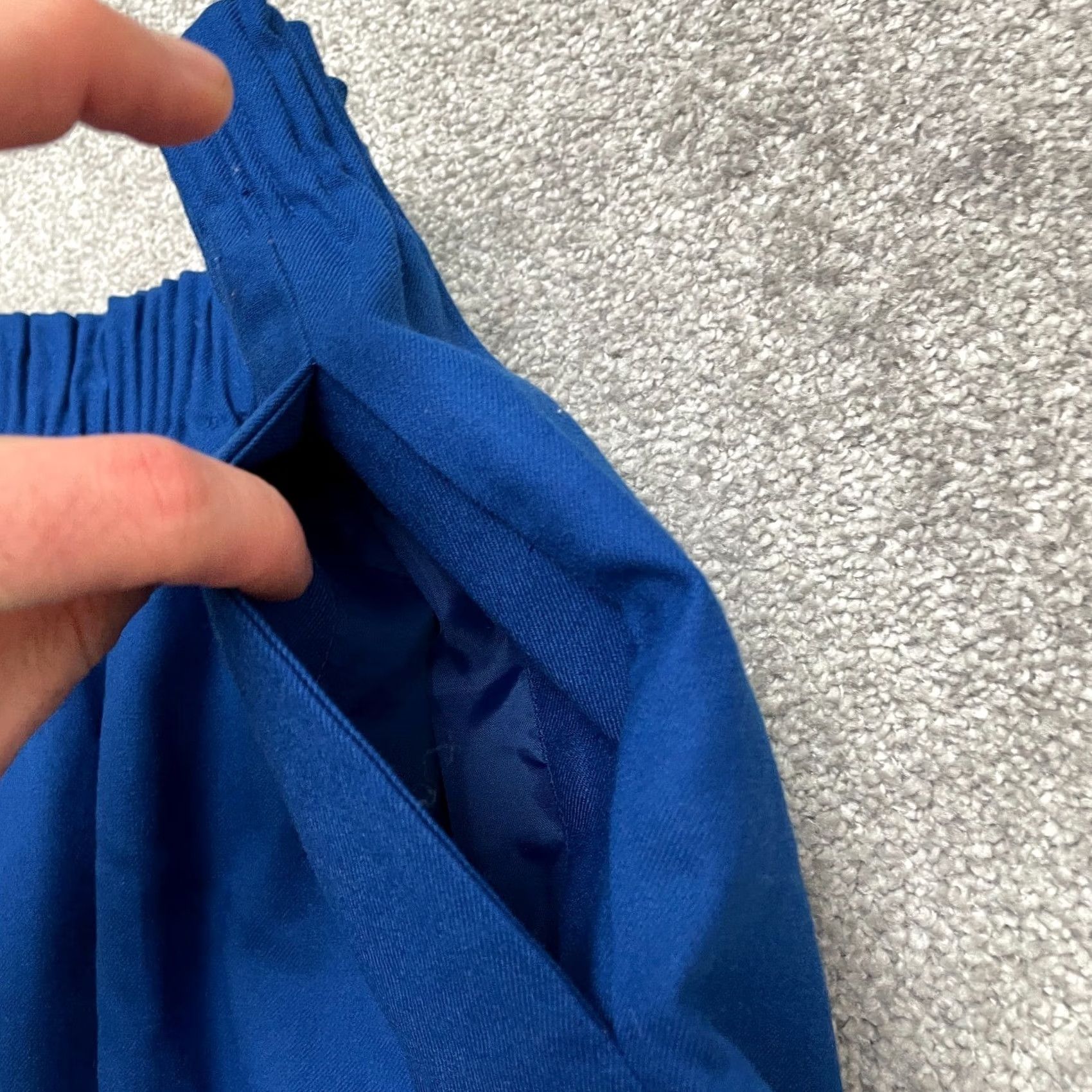 J.Crew J.Crew Wool Blend Sidewalk Pleated Pencil Skirt Womens 00 Blue Elastic Pockets Size 24" / US 00 / IT 34 - 3 Thumbnail