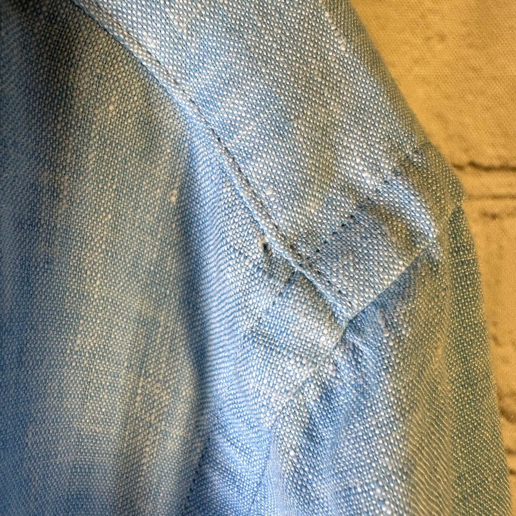 UNTUCKit UNTUCKit Grachetto Light Blue 100% Linen Wrinkle Resistant Shirt Mens Large Size US L / EU 52-54 / 3 - 5 Thumbnail