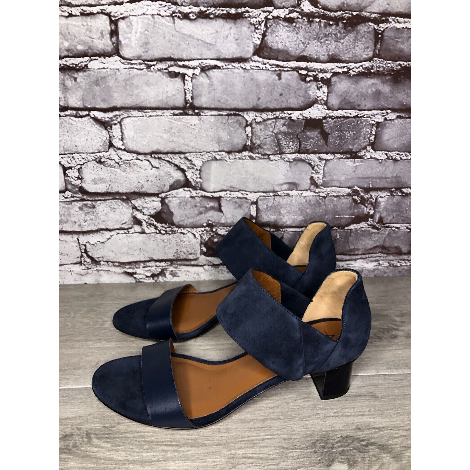 Aquatalia Aquatalia Blue Suede Leather Ankle Strap Heel Sandals Women’ Size US 11 / IT 41 - 6 Thumbnail