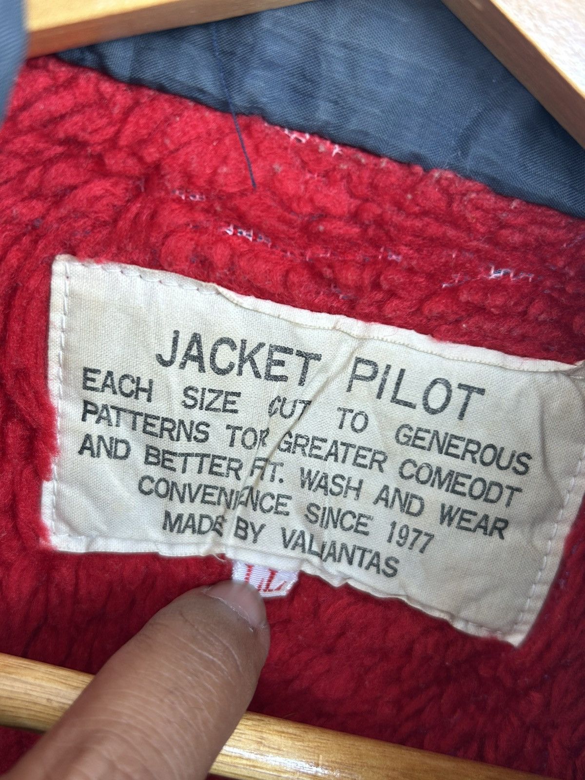 Other Pilot Bomber Jacket Vintage Navy Blue Size US L / EU 52-54 / 3 - 4 Thumbnail