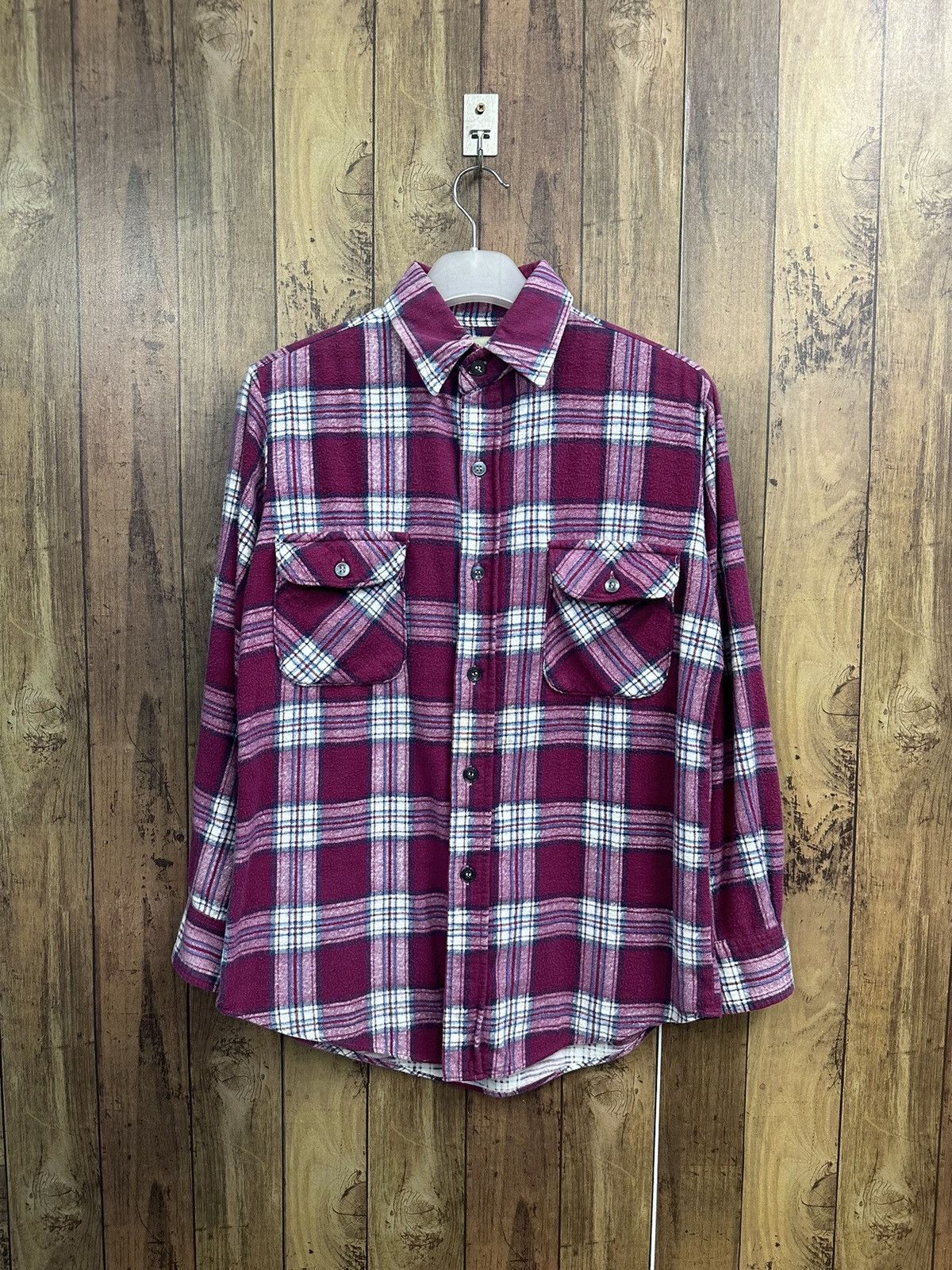Vintage Vintage Wrangler Flannel Shirt A468 Size US XS / EU 42 / 0 - 1 Thumbnail
