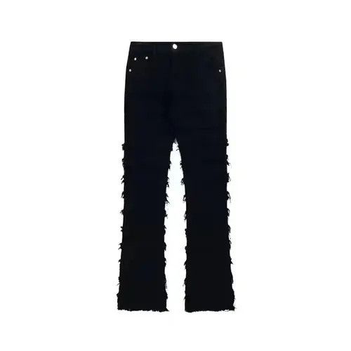 The World Is Small ripped flared punk damaged jeans Size US 32 / EU 48 - 3 Thumbnail