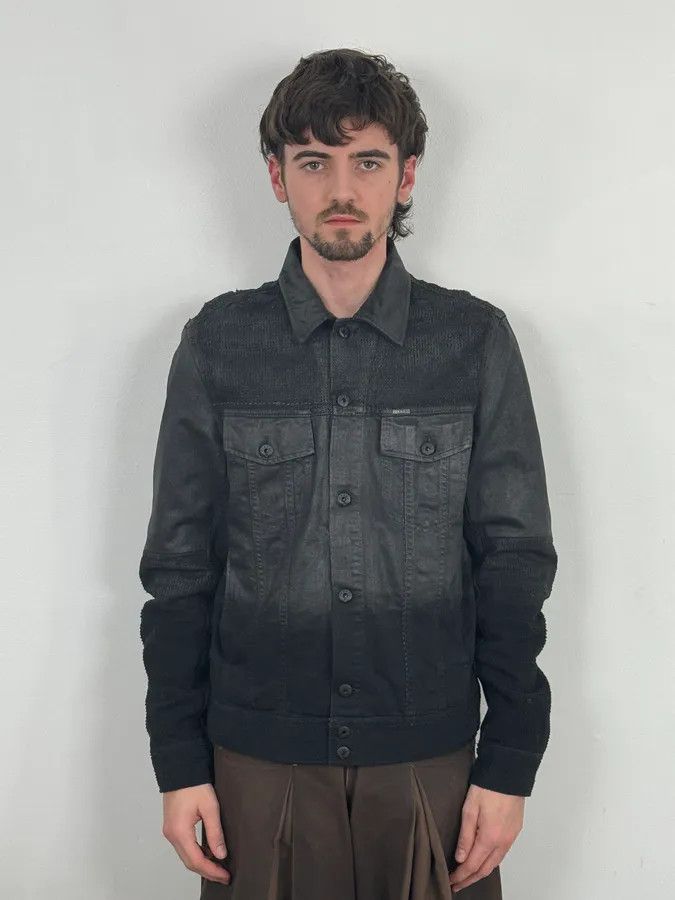 Diesel AW2016 Diesel Grey Black Gradient Trucker Jacket Size US M / EU 48-50 / 2 - 2 Thumbnail