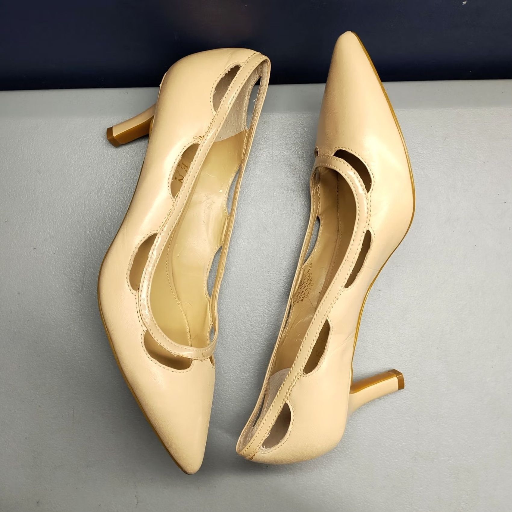 Ralph Lauren Lauren Ralph Lauren Evil Pump Heels Womens 7.5B Tan Leather Pointed Toe Slip On Size 7.5 Womens Pump Tan Leather Heel Stiletto Size US 8 / IT 38 - 3 Thumbnail