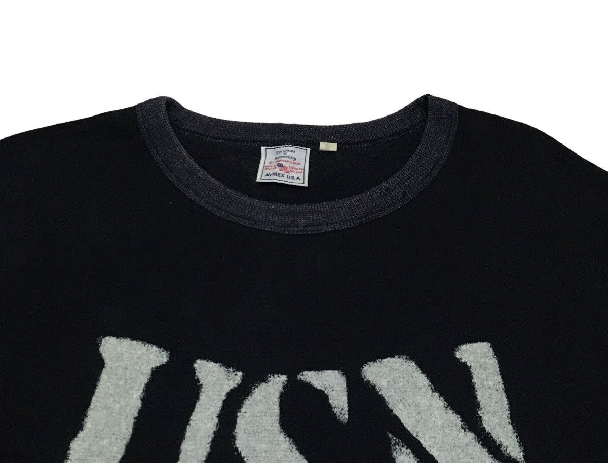 Rare Design Vintage Japanese Brand Avirex Sweatshirt 1990s