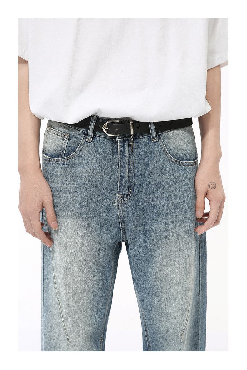 Japanese Brand × Jean Vintage distressed washed loose versatile casual jeans Size US 32 / EU 48 - 6 Thumbnail