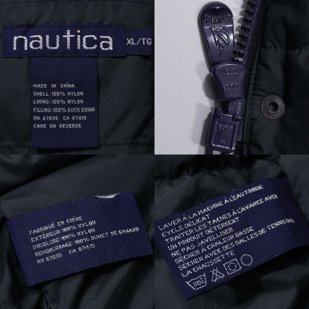 Nautica 00S Big Logo Duck Down Jacket Size US XL / EU 56 / 4 - 7 Thumbnail