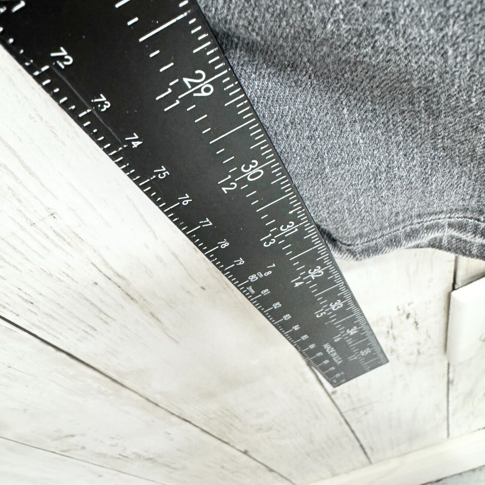 7 For All Mankind 7 For All Mankind Mid Rise Grey Straight Leg Jeans 33/14 Size 36" / US 14 / IT 50 - 3 Thumbnail