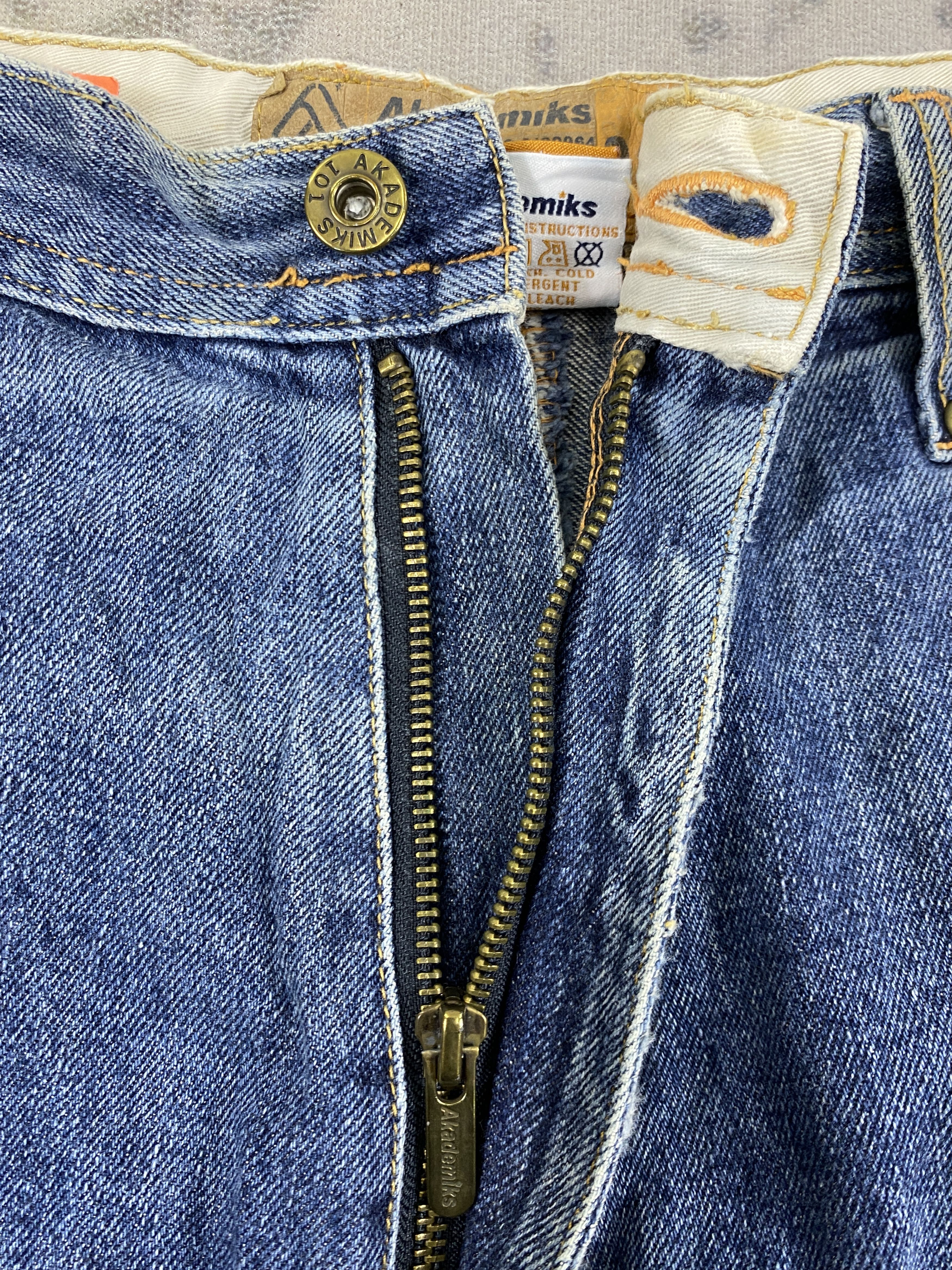 Akademiks Akademiks Distressed Blue Baggy Jeans 36x30 Denim- JN3810 Size US 36 / EU 52 - 6 Thumbnail