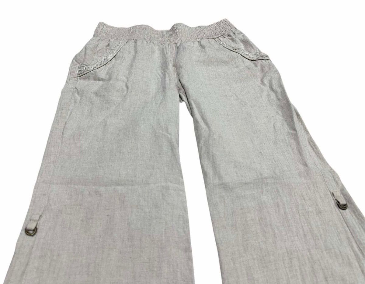 If Six Was Nine 🔥Sick Y2K Goa Hemp Flared Pants Size US 30 / EU 46 - 2 Thumbnail