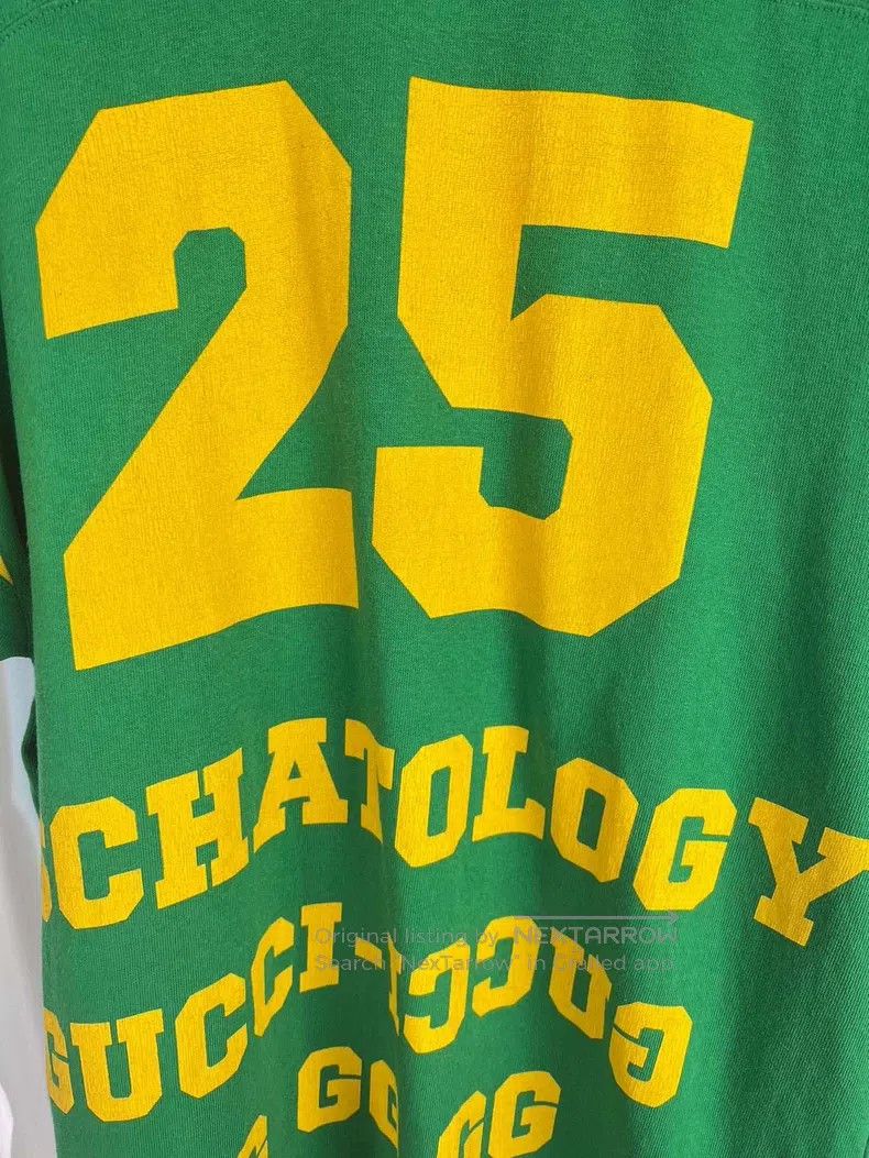 Gucci Gucci Green old letters 25th anniversary printed short sle Size US XXS / EU 40 - 6 Thumbnail