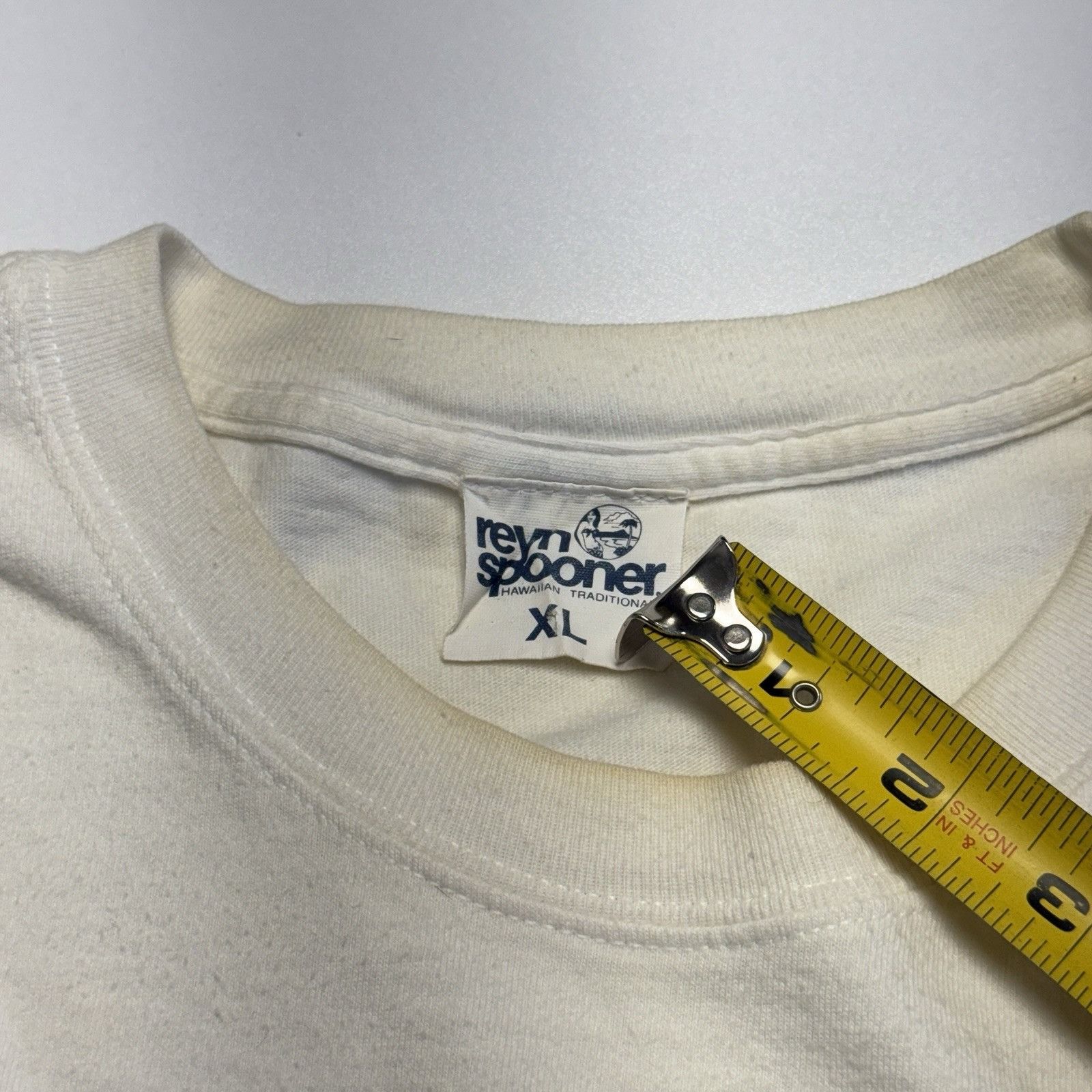 Reyn Spooner Vintage Reyn Spooner T Shirt Mens XL White Short Sleeve Beac Size US XL / EU 56 / 4 - 13 Thumbnail