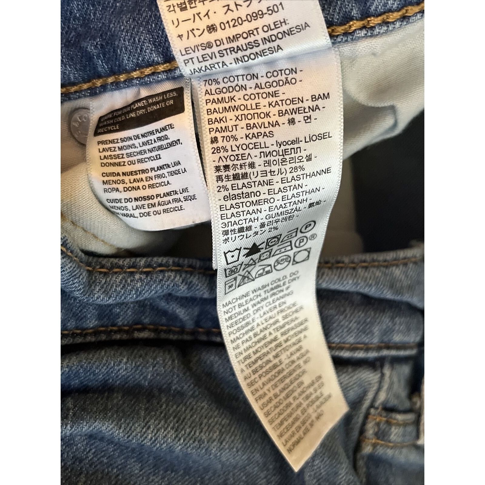 Levi's Levi’s 512 Jeans Mens 32x32 Blue Slim Taper Medium Wash Size US 32 / EU 48 - 9 Thumbnail