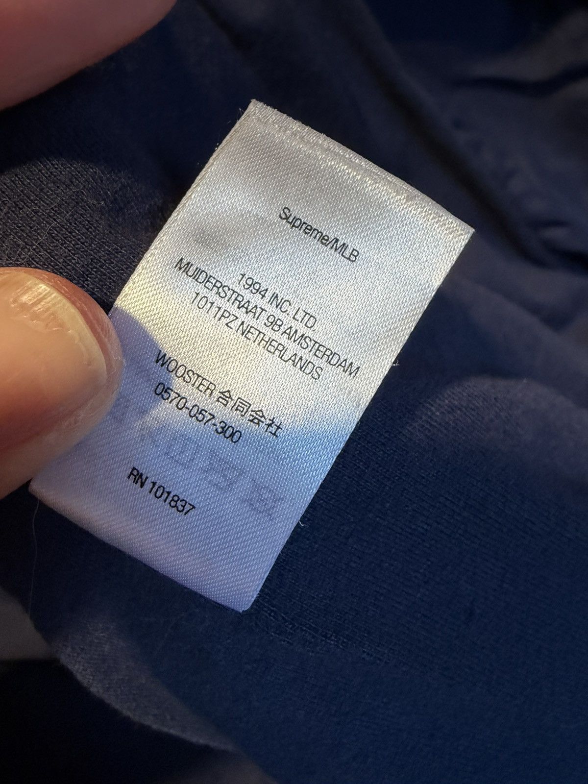 Supreme 2021 Supreme x New York Yankees Track Jacket 'Navy' Size US M / EU 48-50 / 2 - 9 Thumbnail