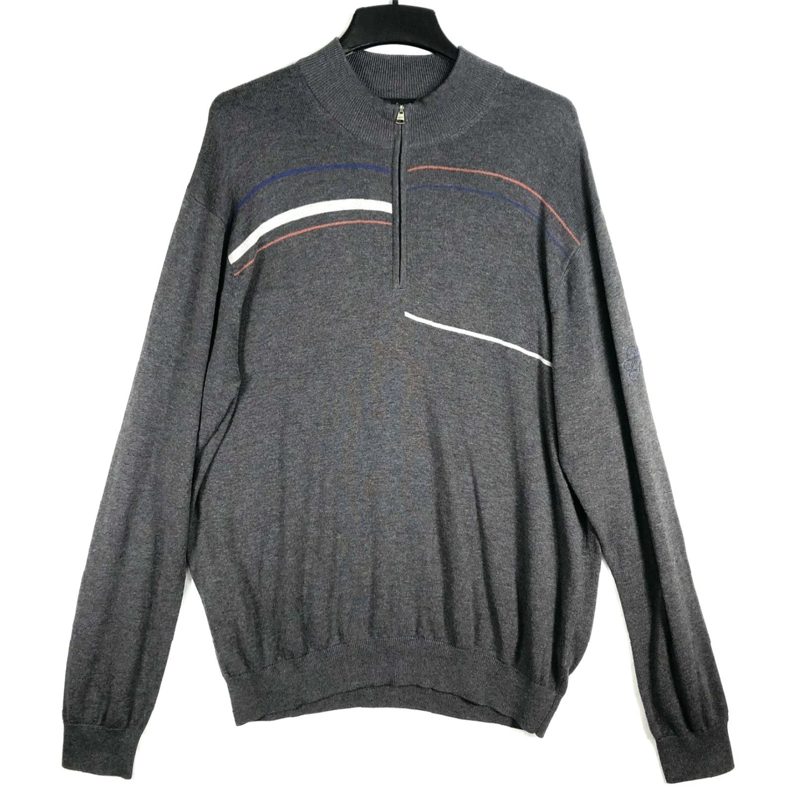 Vintage Greg Norman Sweater Adult XL Gray Pullover 1/4 Zip Golf GRAND GENEVA BT23 Size US XL / EU 56 / 4 - 2 Thumbnail