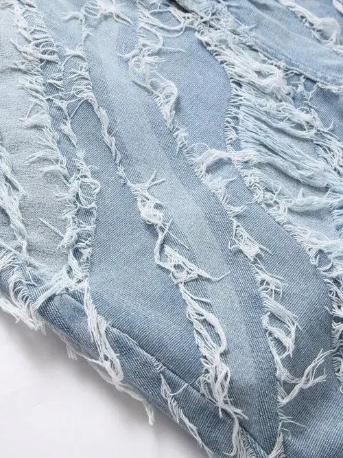 Japanese Brand × Vintage VINTAGE RAW Y2K DRIP denim shorts Size US 36 / EU 52 - 4 Thumbnail