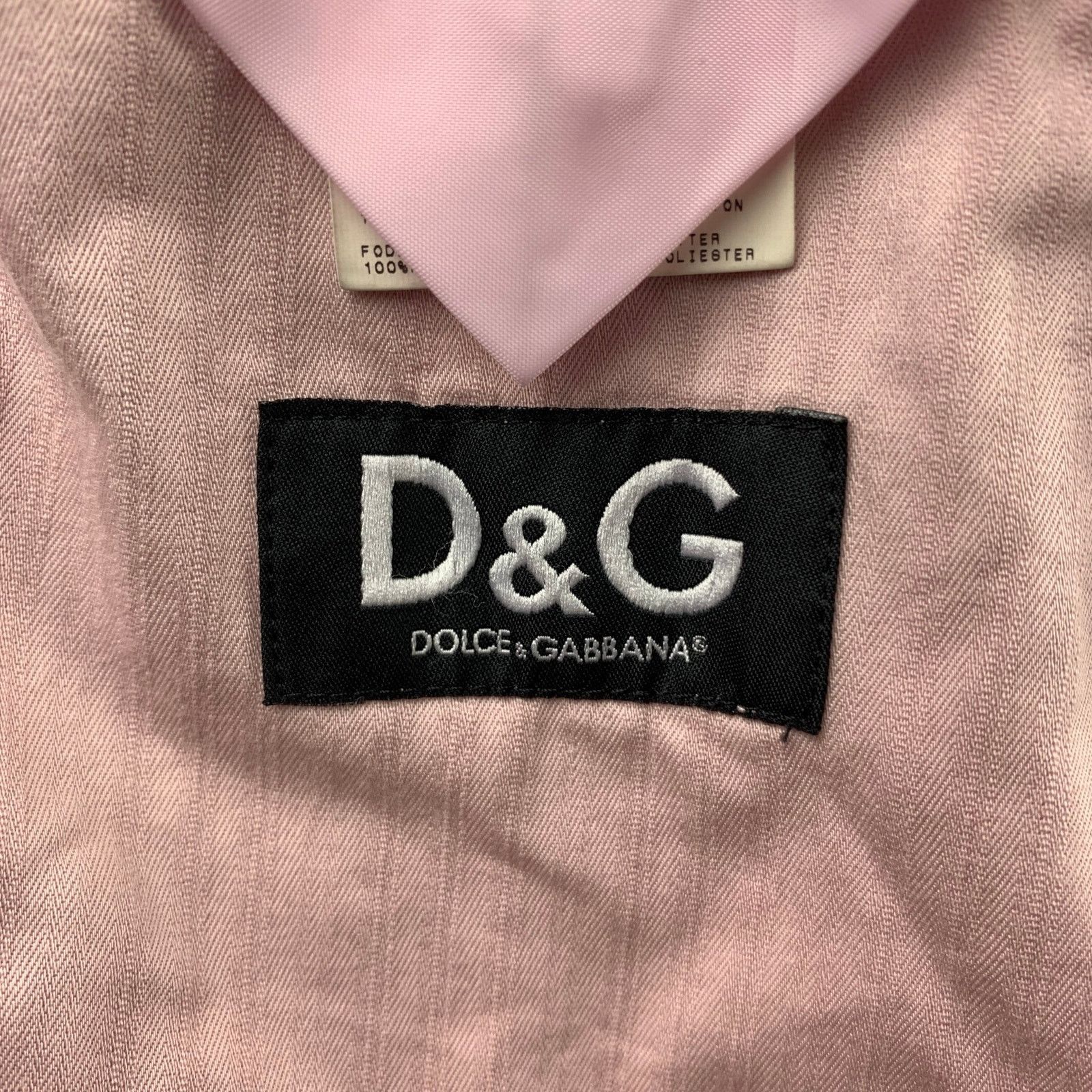 Dolce & Gabbana Size 42 Rose Stripe Cotton Notch Lapel Sport Coat Size 42R - 7 Thumbnail