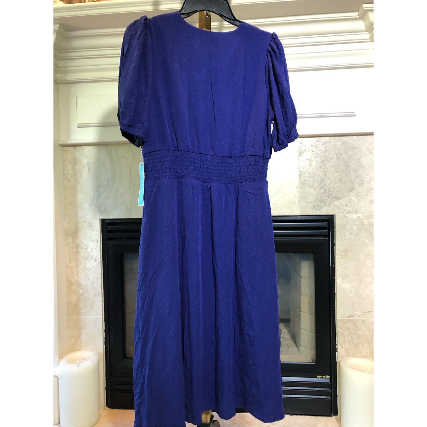 Other Draper James RSVP Women’s Formal Blue Short Sleeve V Neck Dr Size S / US 4 / IT 40 - 2 Thumbnail
