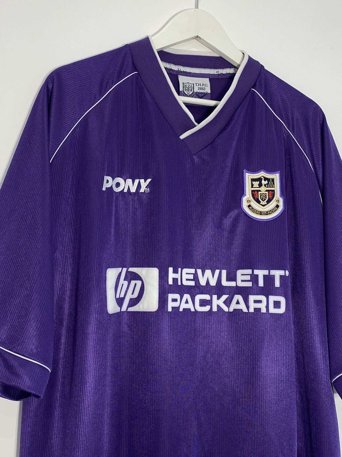 Vintage Vintage Pony Tottenham Hotspur 1998 1999 Away Football Shirt Size US XXL / EU 58 / 5 - 2 Thumbnail