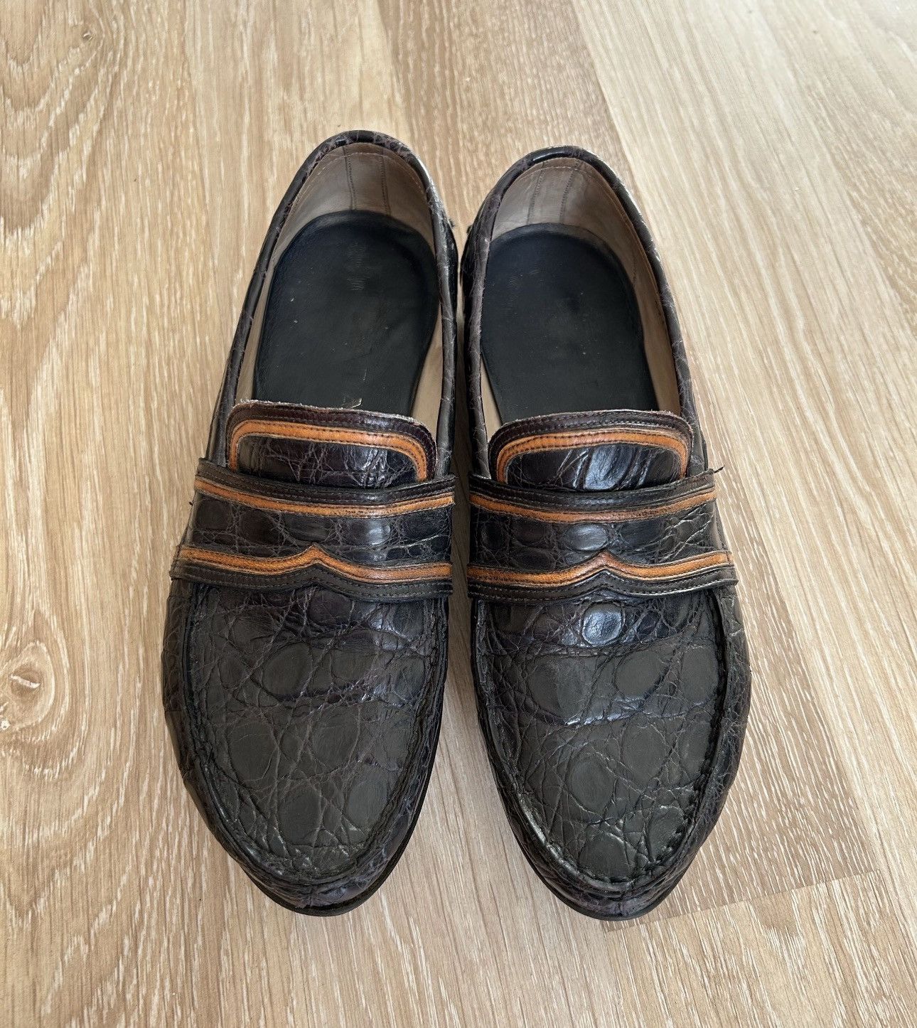 靴 prada archive square toe Loafer driving Prada Archive 90s Prada Vibram Sole Square Toe MENS (NO