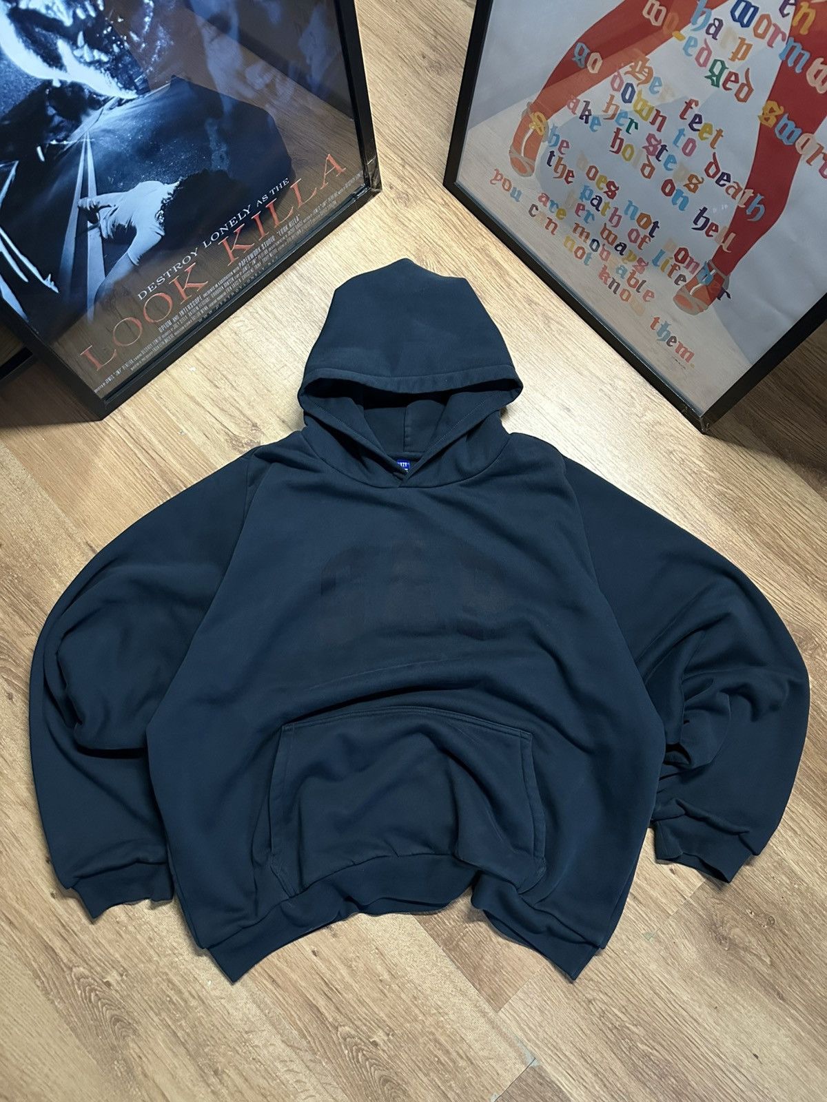 Balenciaga × Gap × Yeezy Yeezy Gap Engineered by Balenciaga Dove Hoodie Dark Blue Size US XL / EU 56 / 4 - 4 Thumbnail