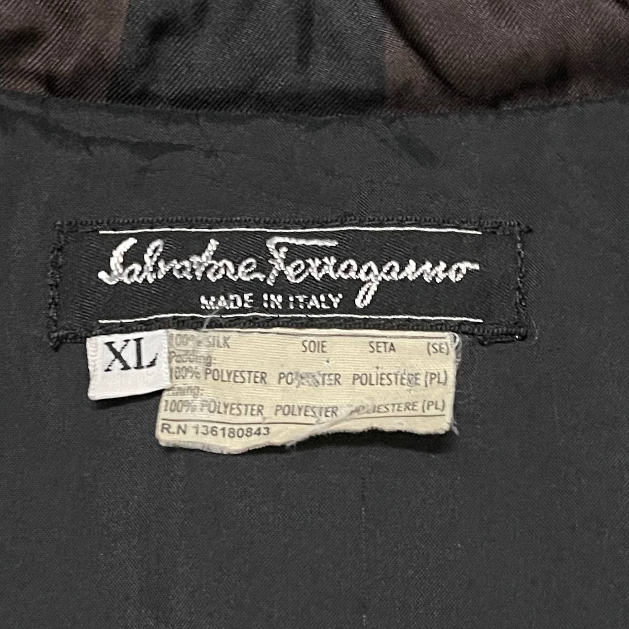 Salvatore Ferragamo Vintage Salvatore Ferragamo Quilted Jacket Size US XL / EU 56 / 4 - 9 Thumbnail