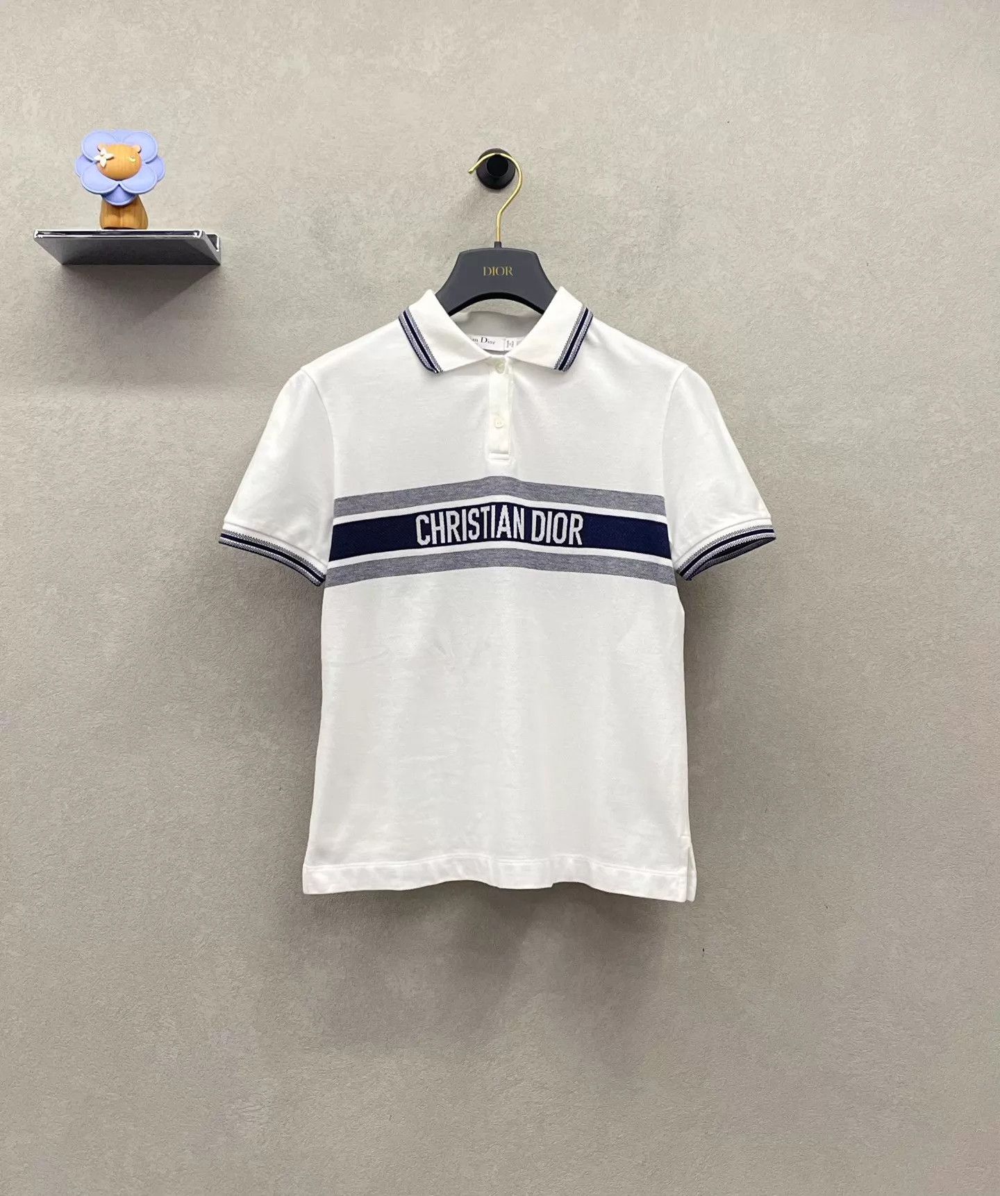 Dior Dior Logo Striped Embroidery Polo SS Slim Fit Cotton XS Size XS / US 0-2 / IT 36-38 - 1 Thumbnail