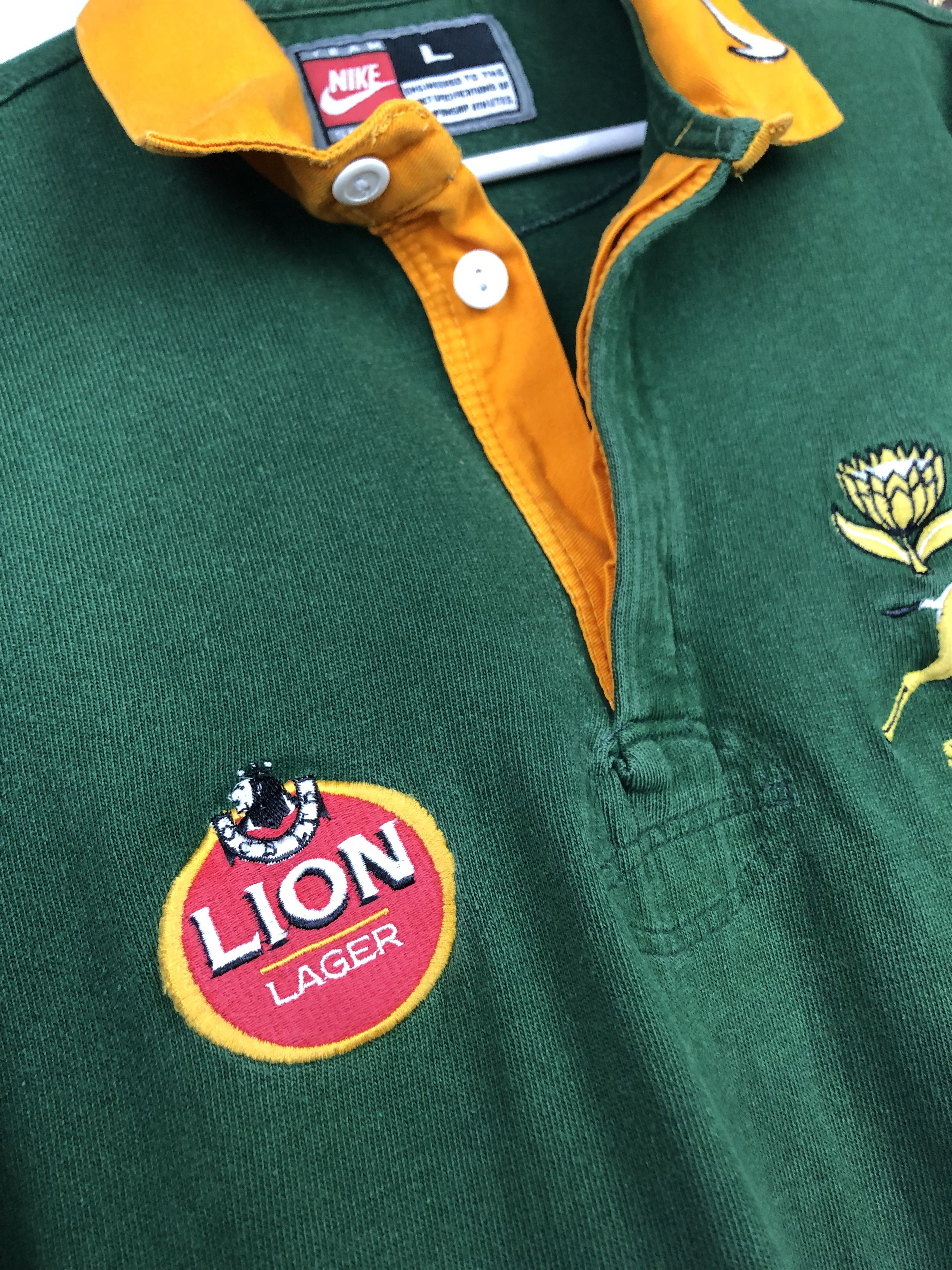 Nike Vintage Nike 90's South Africa Springboks Rugby Jersey Shirt Size US M / EU 48-50 / 2 - 3 Thumbnail