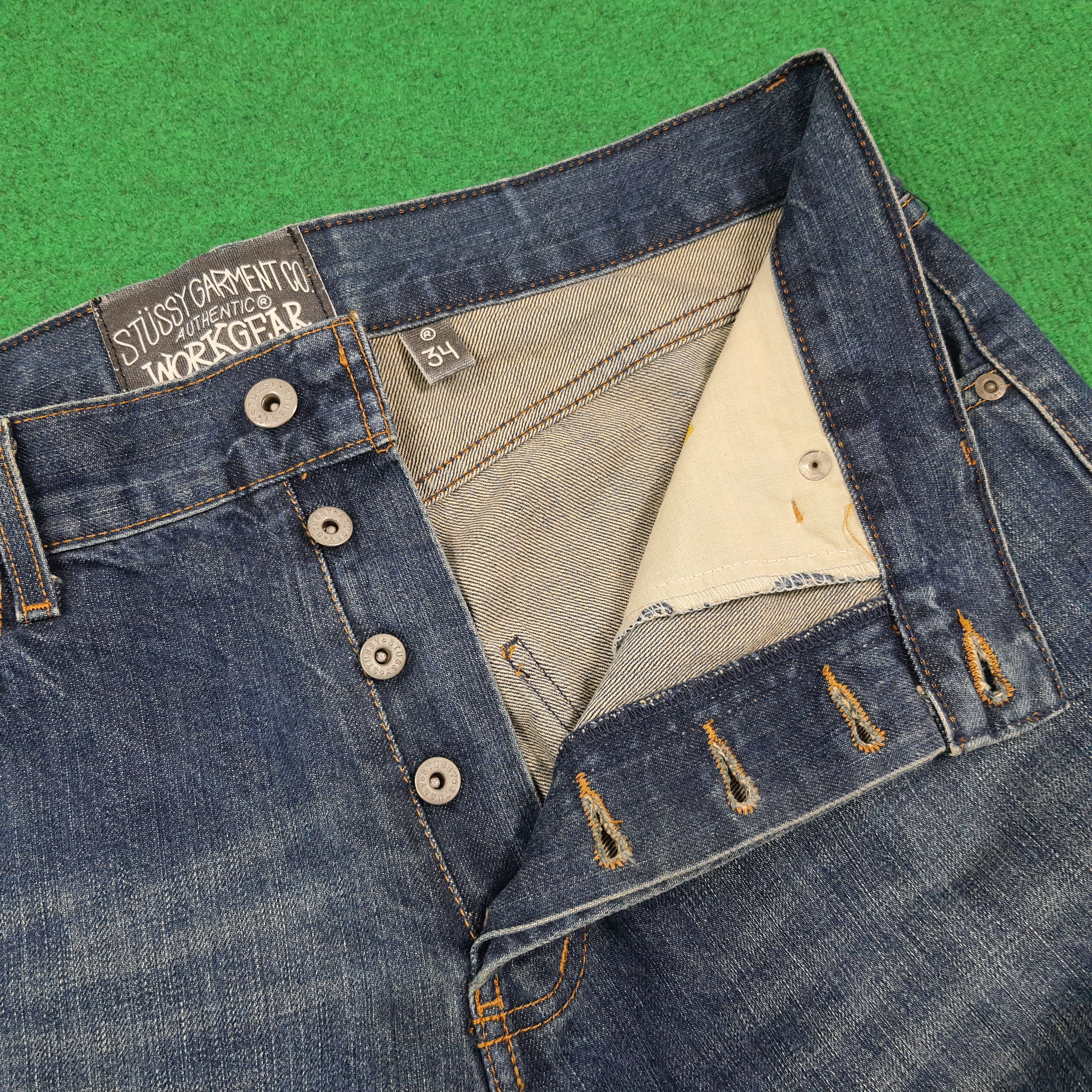 Stussy Vintage Stussy Streetwear Custom Logo Jeans C297N3 Size US 34 / EU 50 - 6 Thumbnail