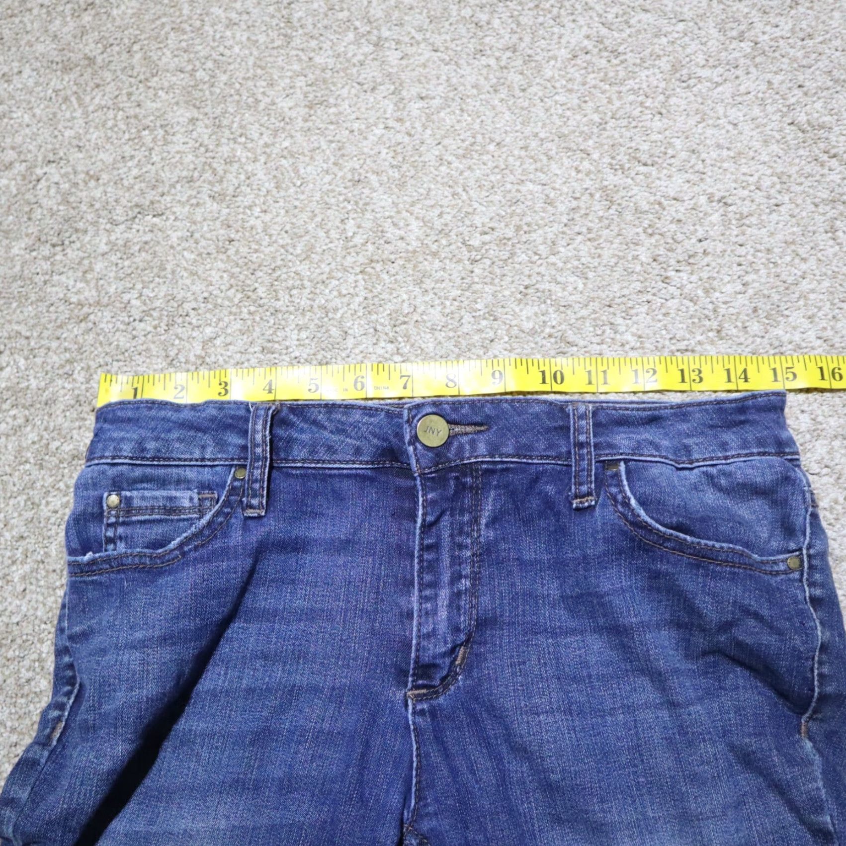 Jones New York Jones New York Lexington Jeans Slim Mid Rise Blue 2 Women Adult Regular 2 Blue Denim Stretch Slim Women's Jeans 90s Designer Style Comfort Size 26" / US 2 / IT 38 - 3 Thumbnail