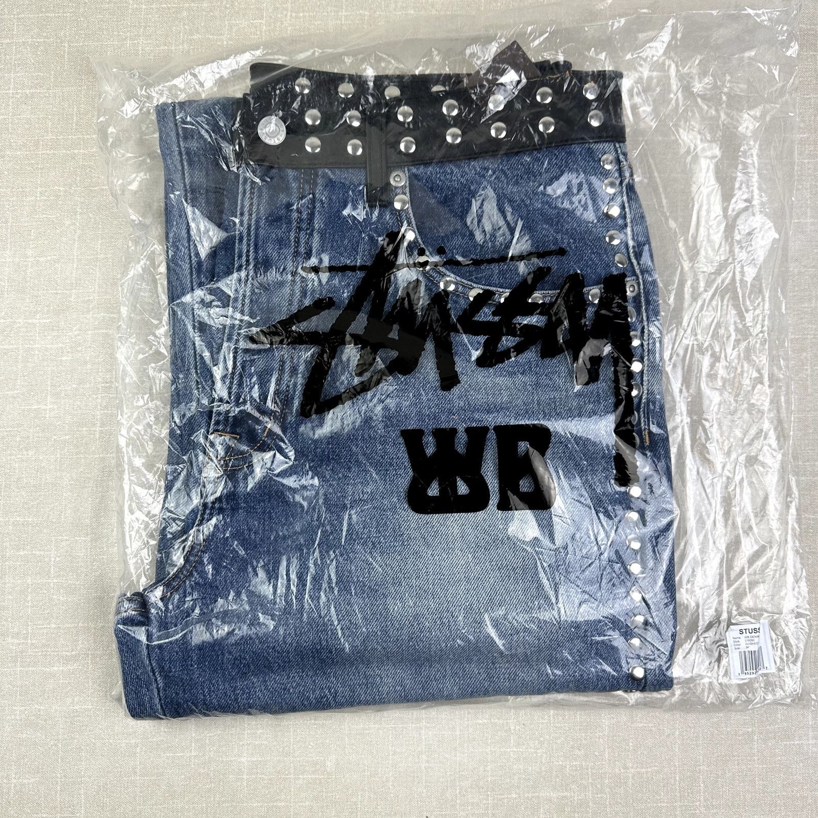 Stussy 🖤 Stussy x Wales Bonner Studded Denim Jeans Men 34 Size US 34 / EU 50 - 5 Thumbnail